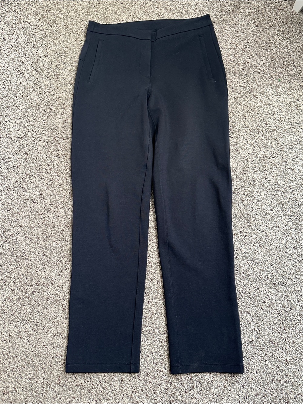 Lululemon Classic Black Straight-Leg Pants size 4 office